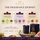 ENCE Noor  Japanese Green Tea & Lavender Luxury Soy Candle (200g / 50 Hrs)