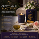 ENCE Noor  Japanese Green Tea & Lavender Luxury Soy Candle (200g / 50 Hrs)