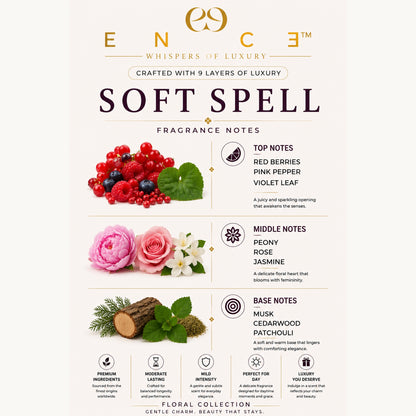 ENCE Soft Spell  Red Berries & Peony Eau de Parfum (50ml / 20ml)