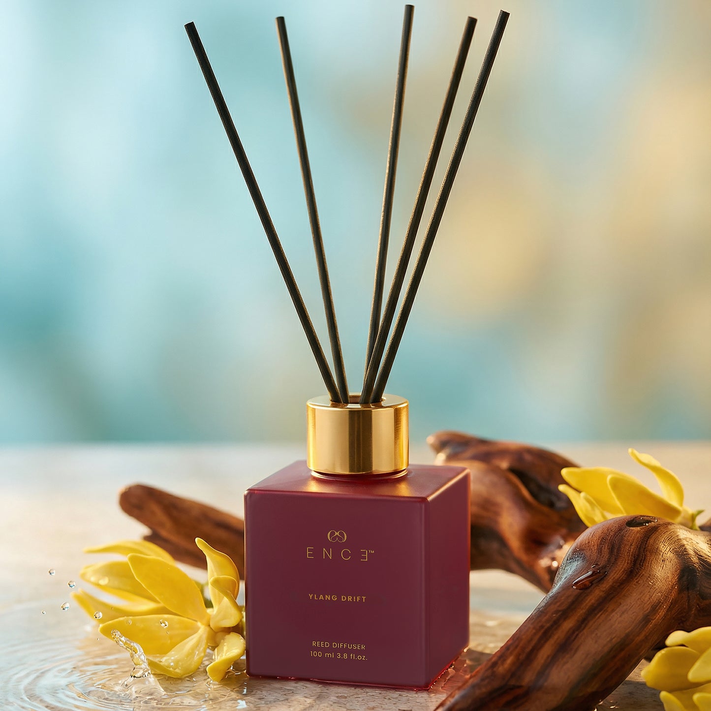 ENCE Ylang Drift  Aquatic & Ylang-Ylang de Comores Reed Diffuser (100ml / 90 Days)