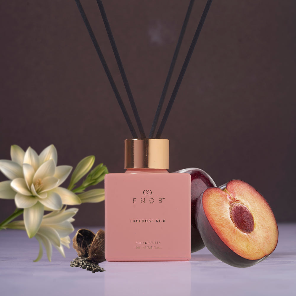 ENCE Tuberose Silk Plum & Tubercose Reed Diffuser (100ml / 90 Days) – product photo 1 of 5