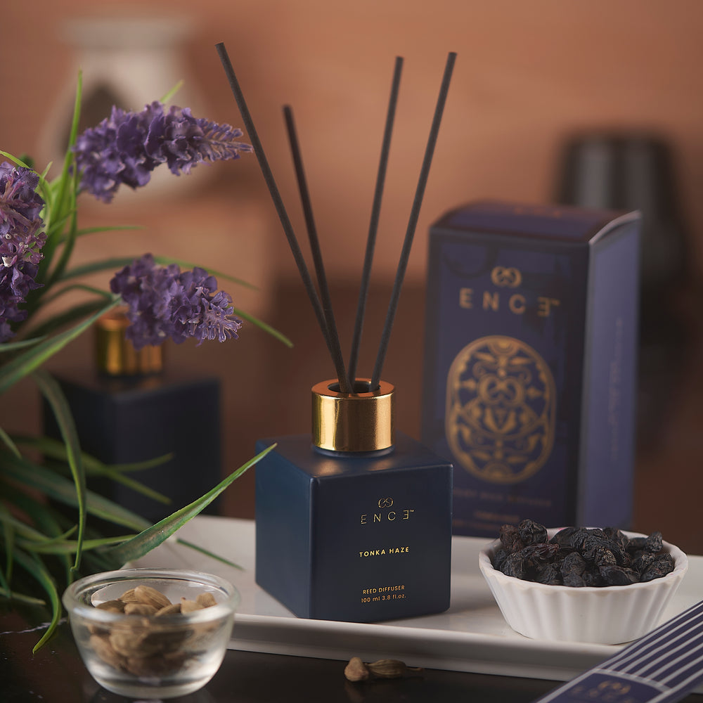 ENCE Tonka Haze  Lavadin & Cardamom Reed Diffuser (100ml / 90 Days)